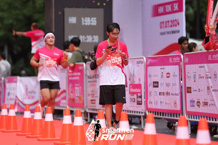 Race photo from Smartfren Run 2024