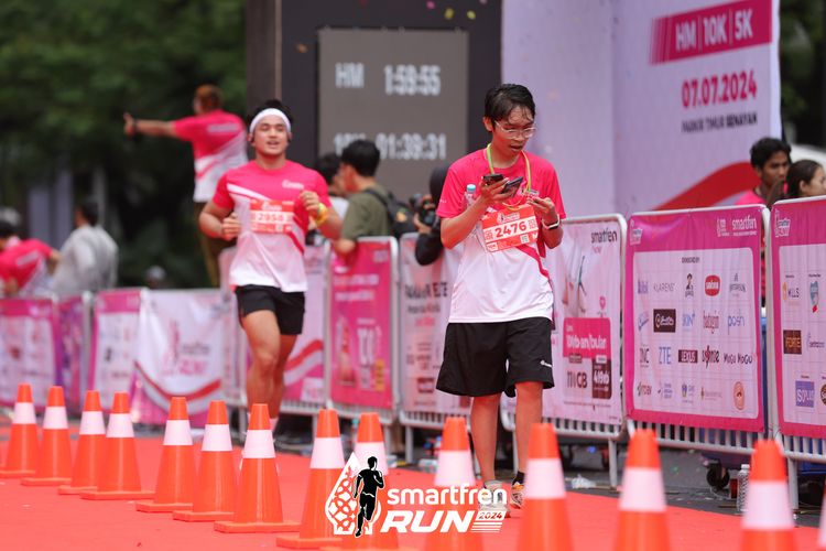 Race photo from Smartfren Run 2024