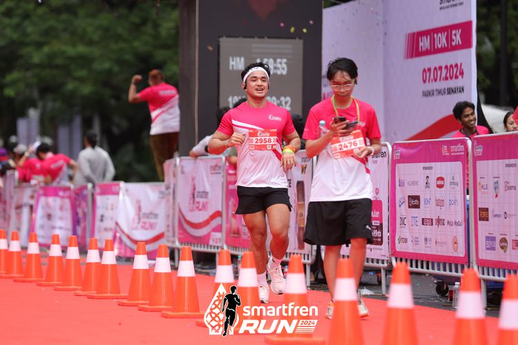 Race photo from Smartfren Run 2024