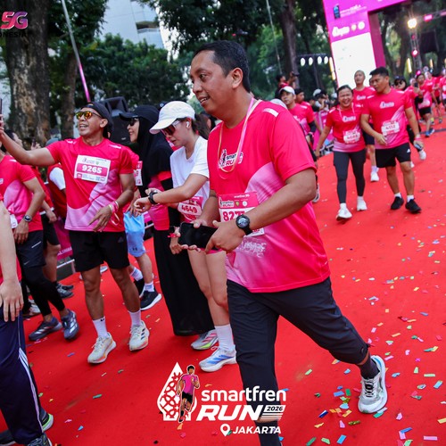 Race photo from SMARTFREN RUN 2026