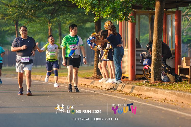 Race photo from BAF LIONS RUN 2024