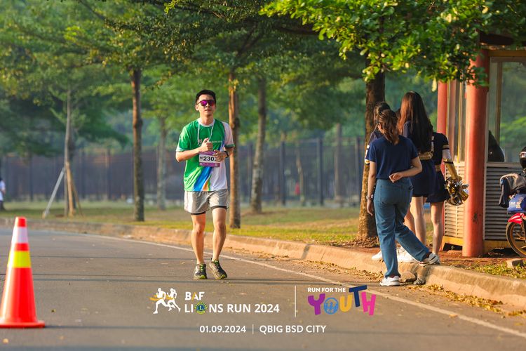 Race photo from BAF LIONS RUN 2024