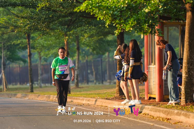 Race photo from BAF LIONS RUN 2024