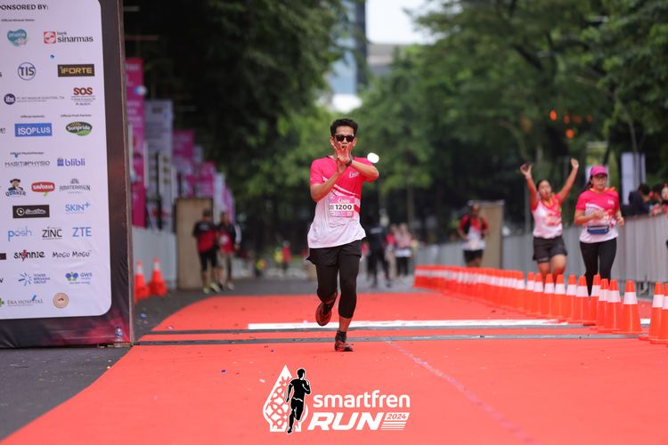 Race photo from Smartfren Run 2024