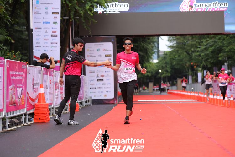 Race photo from Smartfren Run 2024