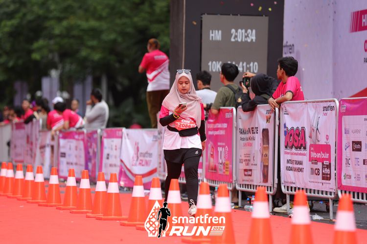 Race photo from Smartfren Run 2024