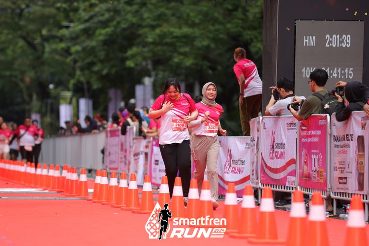 Race photo from Smartfren Run 2024