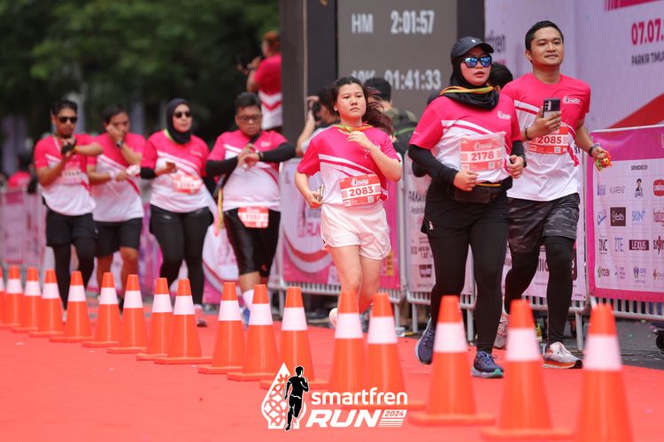 Race photo from Smartfren Run 2024