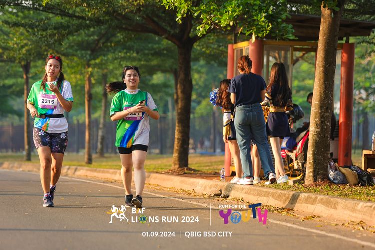 Race photo from BAF LIONS RUN 2024