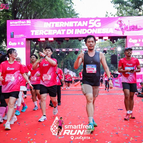 Race photo from SMARTFREN RUN 2026