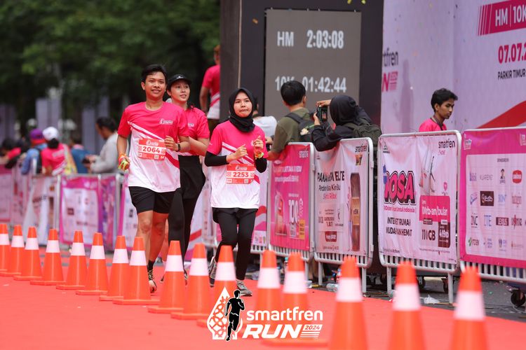 Race photo from Smartfren Run 2024