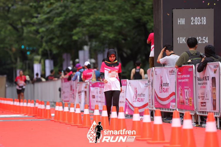 Race photo from Smartfren Run 2024