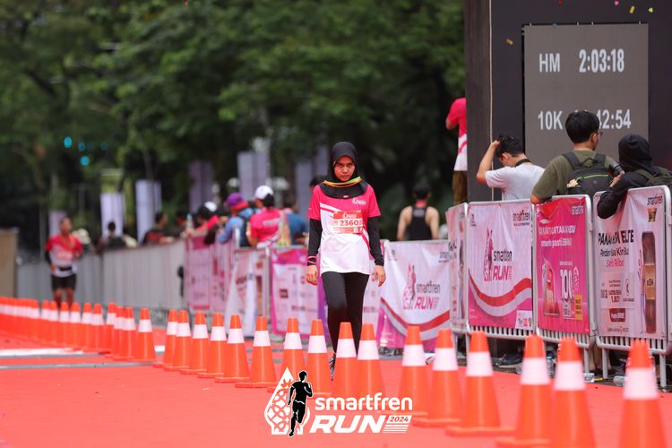 Race photo from Smartfren Run 2024