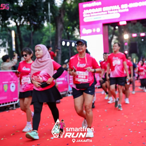 Race photo from SMARTFREN RUN 2026