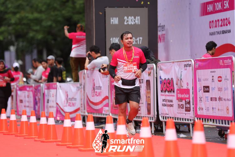 Race photo from Smartfren Run 2024