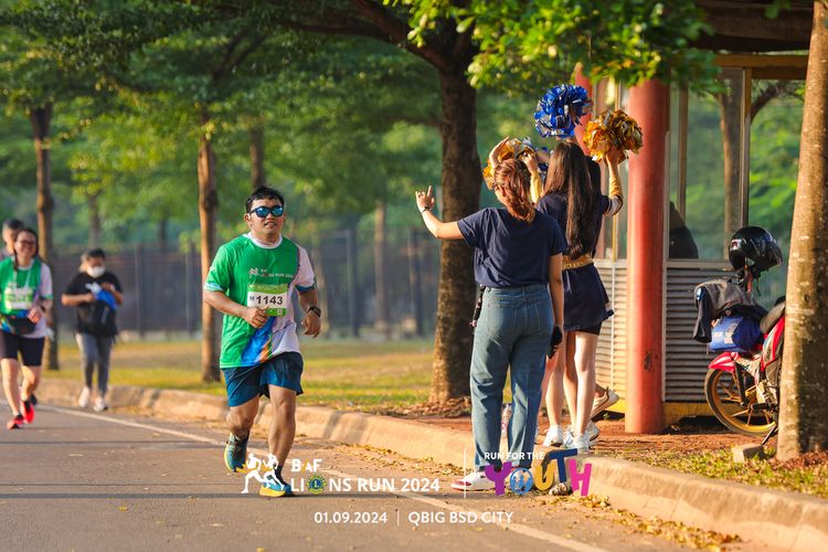Race photo from BAF LIONS RUN 2024