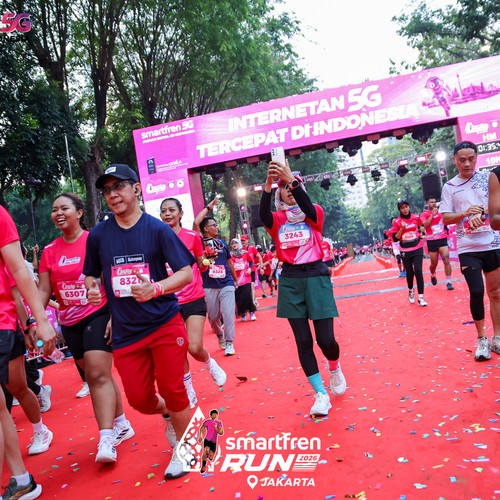 Race photo from SMARTFREN RUN 2026