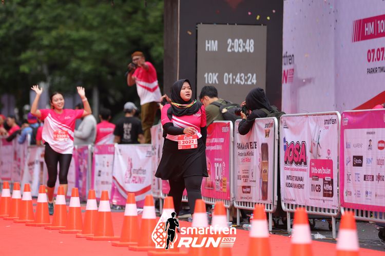 Race photo from Smartfren Run 2024
