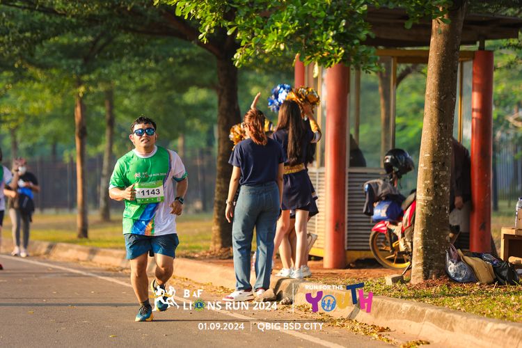 Race photo from BAF LIONS RUN 2024