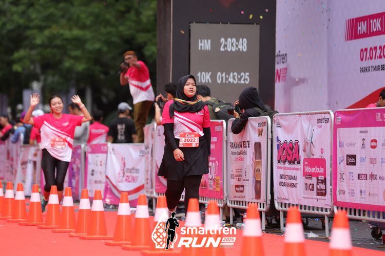 Race photo from Smartfren Run 2024