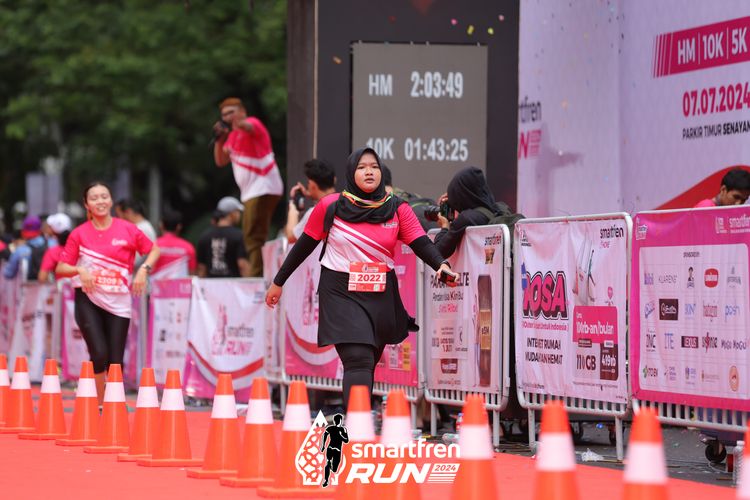 Race photo from Smartfren Run 2024