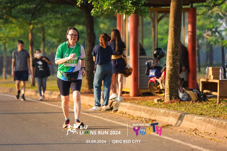 Race photo from BAF LIONS RUN 2024