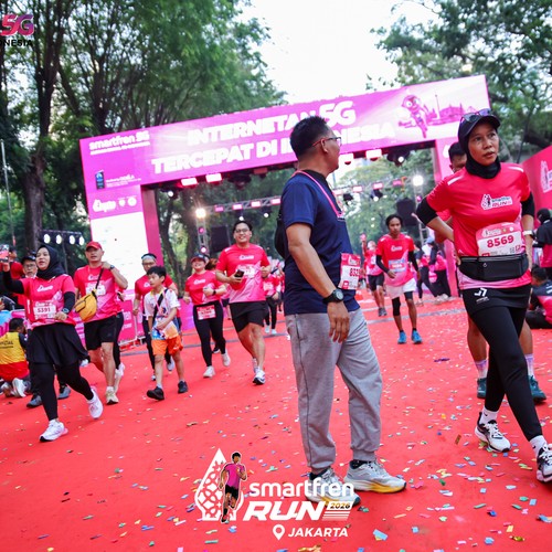 Race photo from SMARTFREN RUN 2026