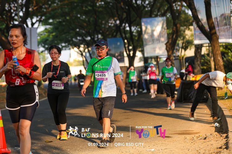 Race photo from BAF LIONS RUN 2024