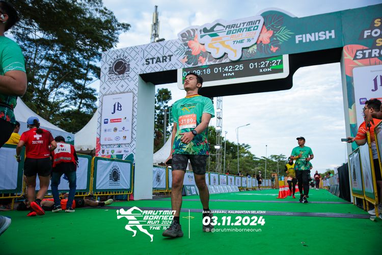 Race photo from Arutmin Borneo Run 2024