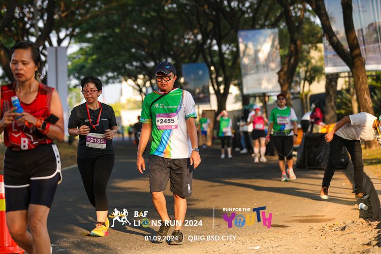 Race photo from BAF LIONS RUN 2024