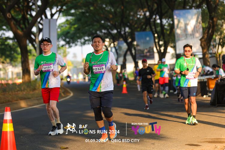 Race photo from BAF LIONS RUN 2024