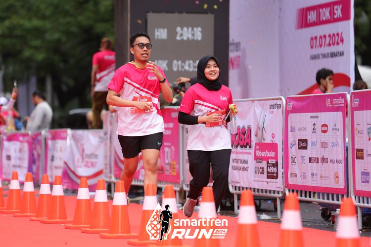 Race photo from Smartfren Run 2024