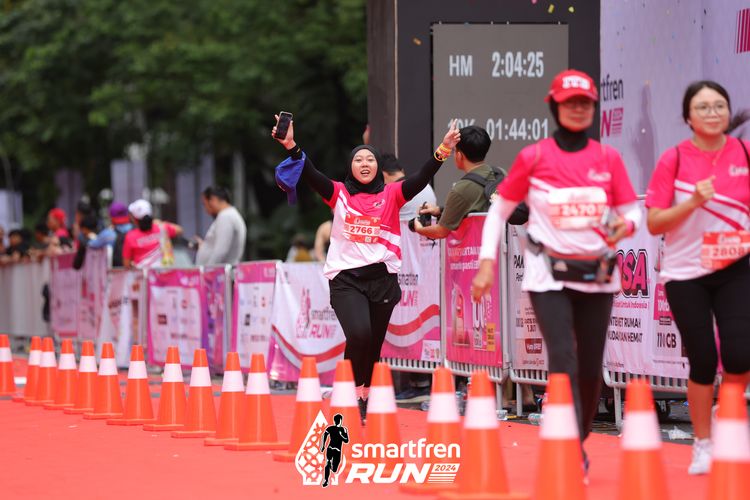 Race photo from Smartfren Run 2024