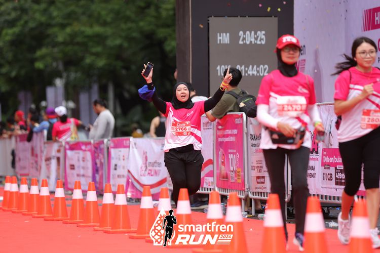 Race photo from Smartfren Run 2024