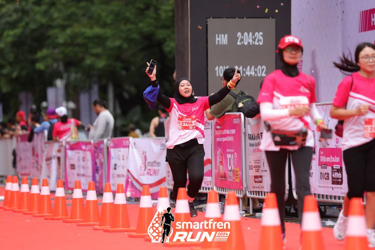 Race photo from Smartfren Run 2024