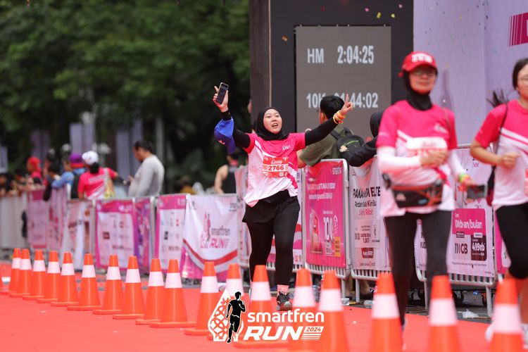 Race photo from Smartfren Run 2024