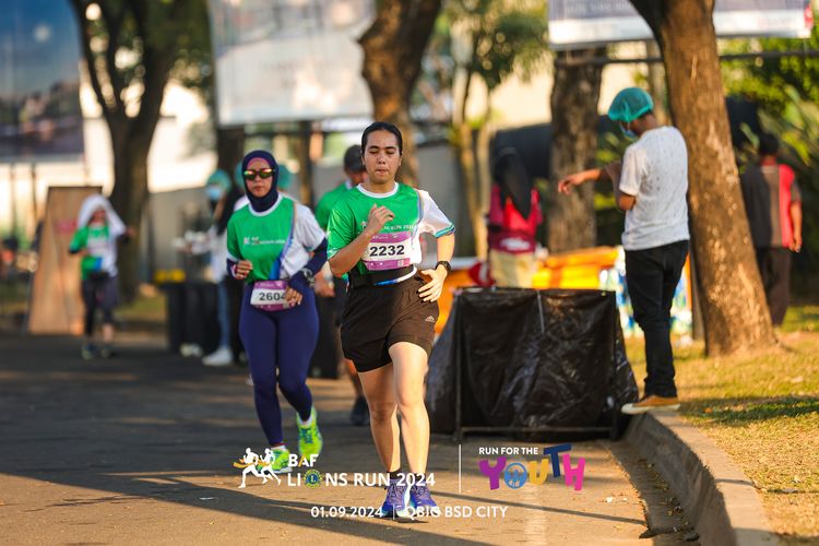 Race photo from BAF LIONS RUN 2024