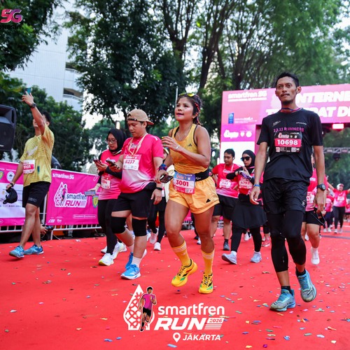 Race photo from SMARTFREN RUN 2026
