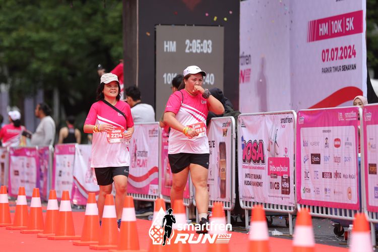 Race photo from Smartfren Run 2024