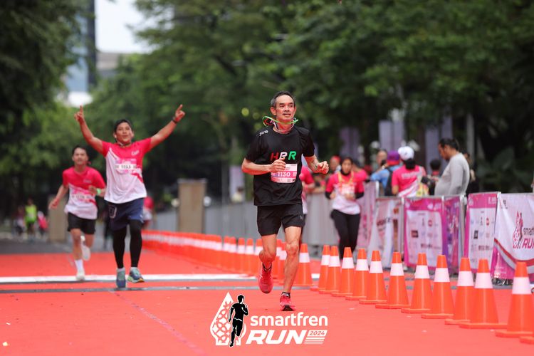Race photo from Smartfren Run 2024