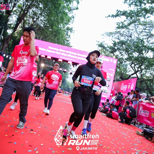 Race photo from SMARTFREN RUN 2026