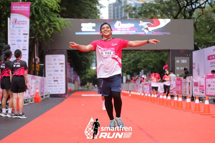 Race photo from Smartfren Run 2024