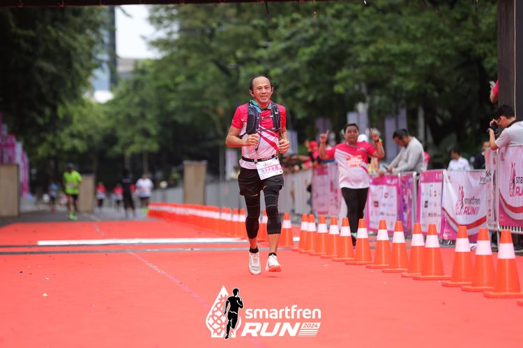 Race photo from Smartfren Run 2024