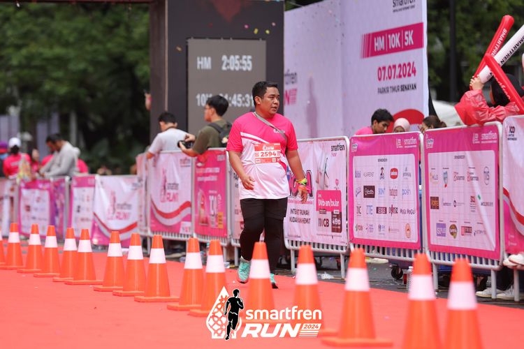 Race photo from Smartfren Run 2024