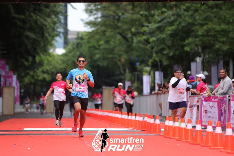 Race photo from Smartfren Run 2024