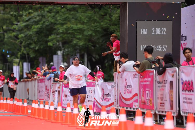 Race photo from Smartfren Run 2024