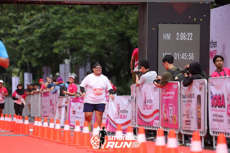 Race photo from Smartfren Run 2024