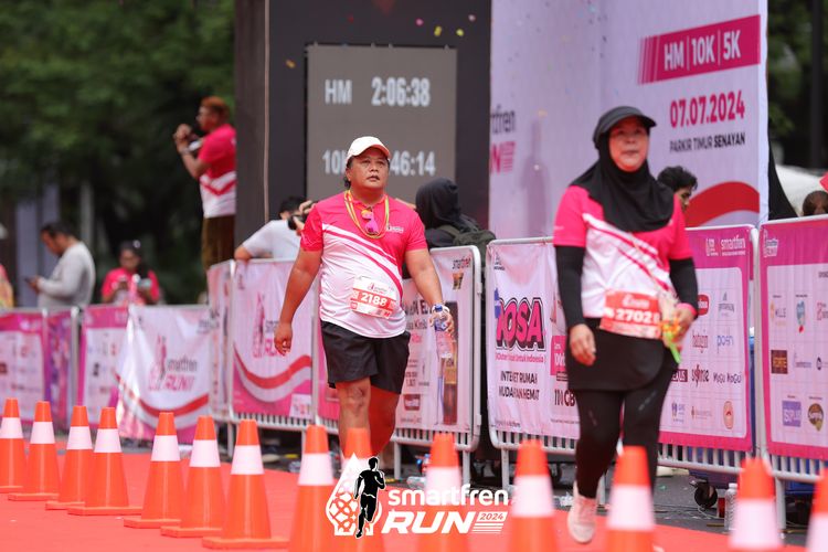 Race photo from Smartfren Run 2024
