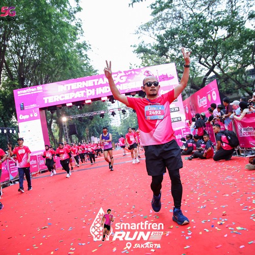 Race photo from SMARTFREN RUN 2026