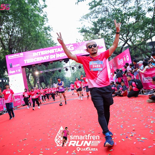 Race photo from SMARTFREN RUN 2026